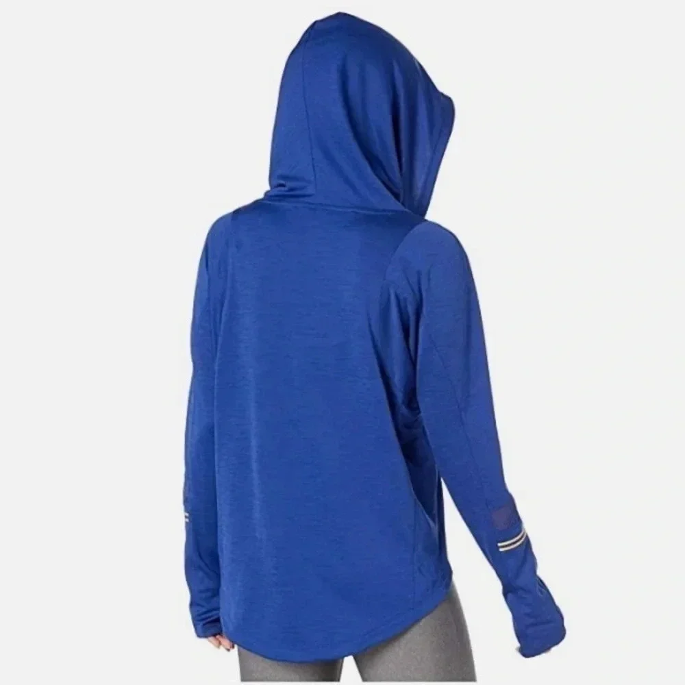 *RARE Nike Dri-Fit Glam Dunk Mid Layer Running top funnel hood women’s Small